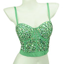 the JEWELED POPSTAR - Sexy Club Corset Streetwear Casual Camis Summer Party Fashion Tank Tops