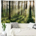 the ENCHANTED FOREST - Natural Forest Tree Wall Tapestry, 3D Printed Wall Art, Wall Hanging Bedroom Living Room Dormitory Decoration