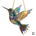 the SUNCATCHER - Winged Hanging Cardinal Christmas Ornaments, Hummingbird Suncatchers Gift