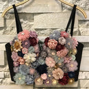 the ROCK STAR - Women's Sexy Luxury Camis Crop Corset Tank Top Bralette Push Up Bra