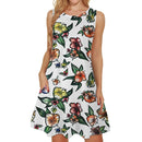 the EXOCTIC BOHO - Bohemian Hawaiian Style Summer Sleeveless Short Skirt Fashion Beach Surfing Party Dress for Women