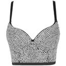 the ROCK STAR - Women's Sexy Luxury Camis Crop Corset Tank Top Bralette Push Up Bra