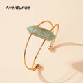 1PC Natural Crystal Double Pointed Hex Prism Bracelet Women Reiki Healing Energy Strand Bracelet  Jewelry Stylish Birthday Gift