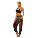 the YOGA BOHO - Women's Bohemian Harem Hippie Yoga/Pilates Pants with Pockets