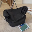 the MESSENGER - Canvas Totes Bags, Women Casual Handbags, Solid Color Shoulder Bag, Simple Messenger Bag Purses