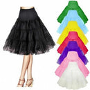 the PETTICOAT - Women's 50s Vintage Tulle Petticoat Half Slip Tutu Underskirt
