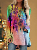 the DREAMCATCHER - Women's Fashion Vintage Indian Style Long Sleeve Tunic Tops