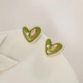 the SWEETHEARTS - Trendy Red Dripping Oil Heart Hoop Earrings for Women/Girls, Elegant Love Dangle Earrings Jewelry Gift