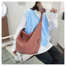the MESSENGER - Canvas Totes Bags, Women Casual Handbags, Solid Color Shoulder Bag, Simple Messenger Bag Purses