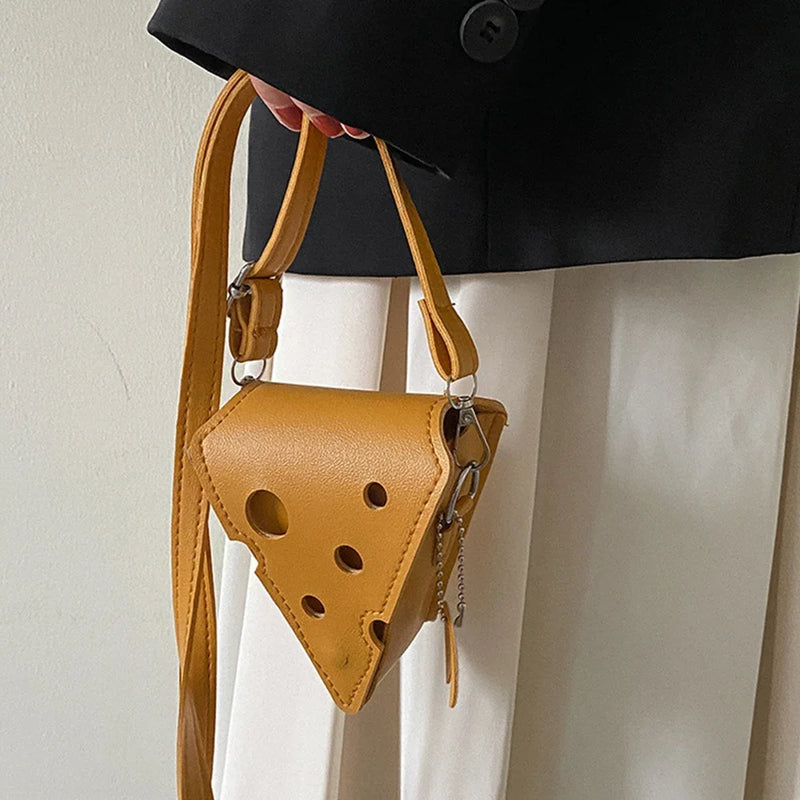 the CHEESE BALL - Cheese Shaped Mini Bags for Women, New Cute Purses and Handbags, Female Small Crossbody Shoulder Bag