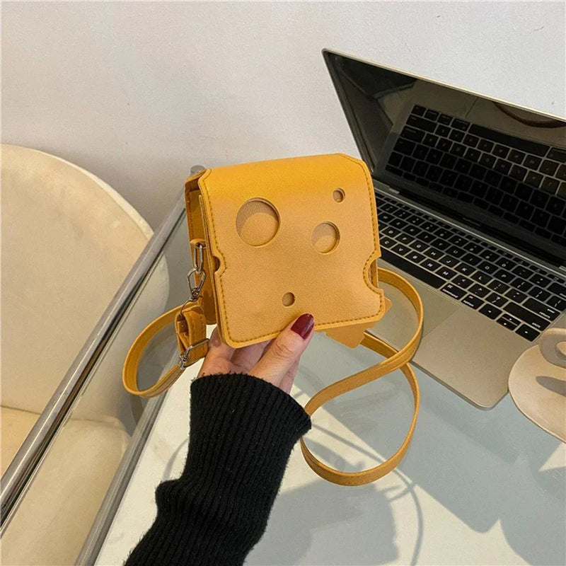 the CHEESE BALL - Cheese Shaped Mini Bags for Women, New Cute Purses and Handbags, Female Small Crossbody Shoulder Bag