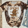 Leopard Print Cowboy Boots Print Vintage Women's Loose T-shirts Western Cowboys Style O-neck Short Sleeves T shirt Casual Tops