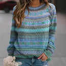 the BOHO SWEATER - Autumn/Winter Knitted Sweater Plus Size Round Neck Pullover Sweatshirts