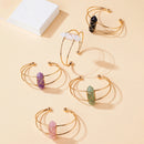 the PRISM - 1PC Natural Crystal Double Pointed Hex Prism Bracelet, Women Reiki Healing Energy Strand Bracelet, Jewelry Stylish Birthday Gift