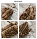 the BASKETWAVE - Luxury Brand Shoulder Bag for Women, Fashion Embroidered Thread Messenger Bag, Cute Purse Crossbody Bag, Designer Clutch Hobos