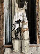 the BOHO OVERALLS - Women's Summer Bohemian Casual Loose Jumpsuit