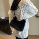 the FUR BALL - Plush Shoulder Bag, Women Soft Fluffy Crossbody Bag, Faux Fur Luxury Handbag, Winter Women's Bag, Clutch Purse for Women