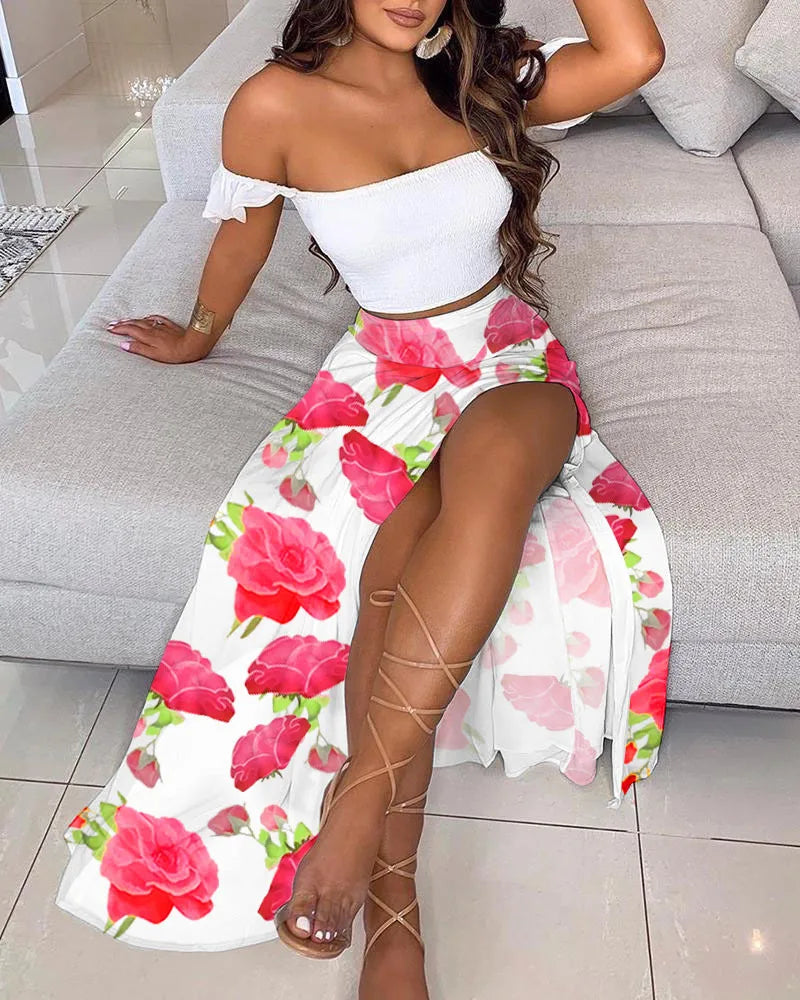 Elegant Women's Dresses Combination Sexy Sets Summer Bohemian Set For Women 2 Piece Sets Women Outfit Summer 2024 Костюм С Юбкой