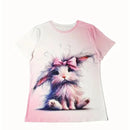 the ANIMAL FARM - Women's Animal Print Casual Short Sleeve 3D Fashion O-Neck Pullover Oversized T-Shirts