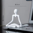 the STICK PEOPLE - 1pc Plastic Thinker Statues Abstract Mini Characters Figurines, Home Office Study Room Bookshelf Decor Accessories