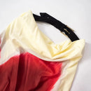 the BELTED BOHO - Sexy Strapless Print Floral Belt Maxi Backless Vacation Dress Autumn Loose Elegant Party Beachwear