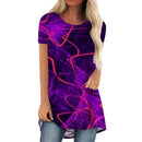 the ABSTRACT - Fashion Abstract Graphics T-Shirts Floral 3D Printed Oversized Streetwear Tunic Tops