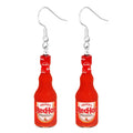 the PANTRY - Canned Bottle Snack Design Dangle Earrings, Cute Acrylic Jewelry Creative Food Ornaments