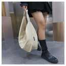 the MESSENGER - Canvas Totes Bags, Women Casual Handbags, Solid Color Shoulder Bag, Simple Messenger Bag Purses