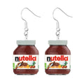 the PANTRY - Canned Bottle Snack Design Dangle Earrings, Cute Acrylic Jewelry Creative Food Ornaments