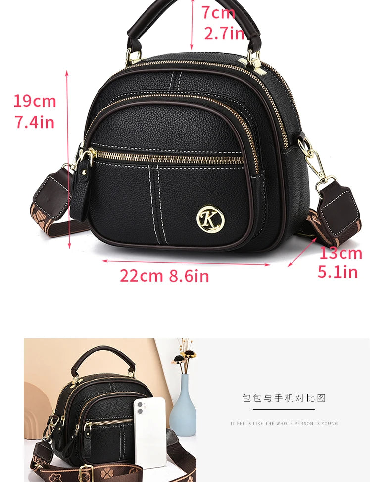 the BARREL BAG - Mini Fashion Crossbody Bag, Trendy Multi-Layer Shoulder Bag, Women's Casual Handbag & Purse