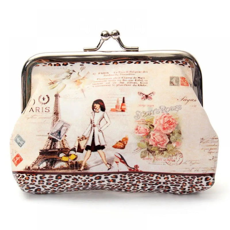 the COIN BAG - Small Wallet Mini Printing Coin Purses, Hasp Cash Card Handbags, Clutch Money Change Bag, Famous Van Gogh Oil Printing