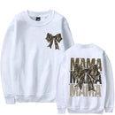 the CAMO MAMA - Women Mama Camo Coquette Bow Oversized Sweatshirts
