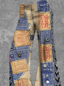 the LEVI - Fashion Bodycon Slim High Waist Pattern Print Flare Streetwear Leggings Pants