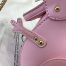 the DINO-MYTE - Trend Fashion 3D Dinosaur Design Rivets PU Leather Chain Purse, Shoulder Bag Tote, Crossbody Mini Messenger Bag