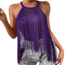 the TASSEL TOP - Sleeveless Fashion Tassel Beach Tank Top for Women