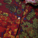 the BOHO KIMONO - Floral Printed Long Sleeve Cotton Maxi Dress Long Loose Casual Lapel Neck Shirtdress