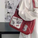 the SEE ME NOW - Shoulder Bag Women Transparent Bag, School Crossbody Bag, Female Japanese Designer Preppy Handbag/Purse