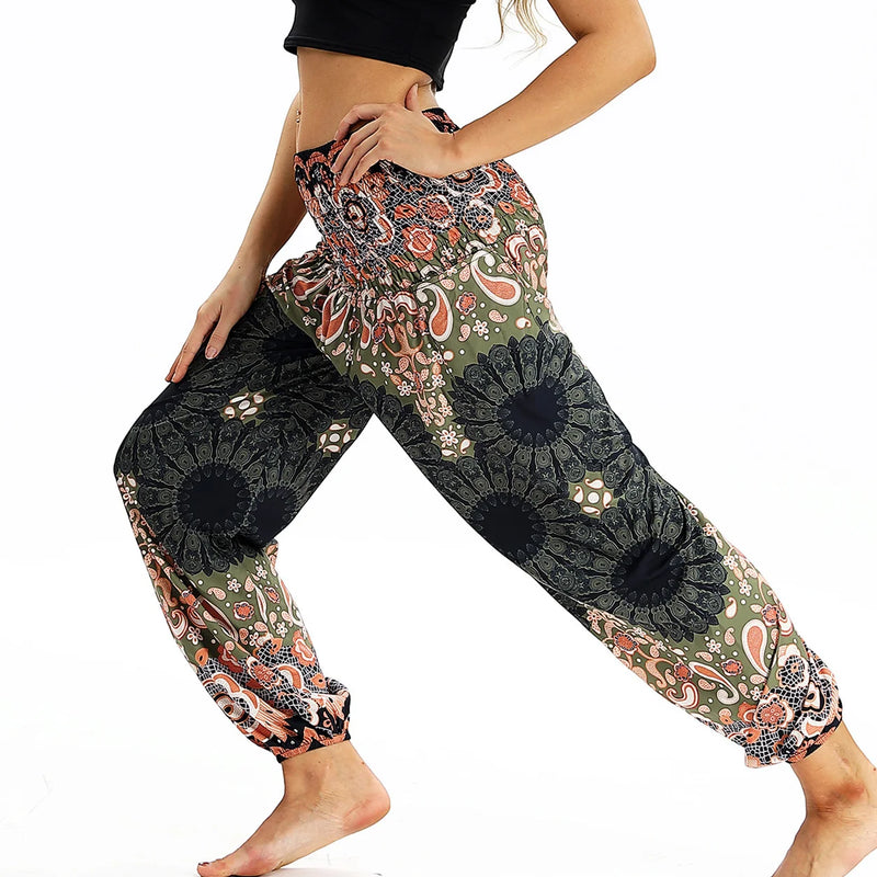 Hippie Harem Pants For Women, Women's  Modal Cotton Soft Bloomer,Sports Dance Jogger Pants With Pocket