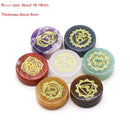 the COLORFUL CHAKRA - 7Pcs/Set Chakra Reiki Healing Crystal Stone Set, Yoga Energy Natural Stone Carved for Meditation Balancing