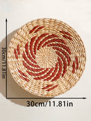 the WICKER WALL - Seagrass Wall Hanging Decor Wall Basket, Boho Home Decoration Handmade Natural Wall Art for Kitchen Bedroom Living Room Ornament