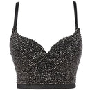 the ROCK STAR - Women's Sexy Luxury Camis Crop Corset Tank Top Bralette Push Up Bra