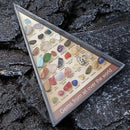 the GEMSTOME PYRAMID - 36 PCS/Box Natural Healing Crystals Mineral Specimens Irregular Tumbled Stones Rock Collection Box For Kids Research Teaching