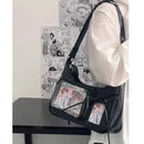 the SEE ME NOW - Shoulder Bag Women Transparent Bag, School Crossbody Bag, Female Japanese Designer Preppy Handbag/Purse