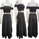 the SALSA BOHO - Elegant Bohemian Summer Sexy 2 Piece Sets Top and Skirt for Women