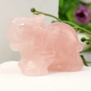 the ELEPHANT - Hand Carved Crystal Elephant Figurine, Home Decoration Mini Animal Handicraft Feng Shui Ornament