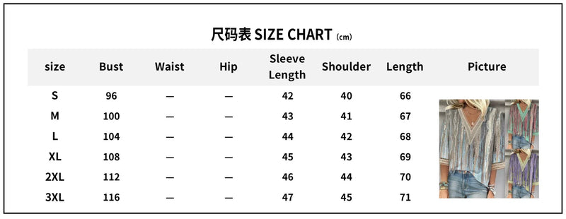 the RAINDROP - Women's Vintage Print Hollow Lace Patchwork Elegant Spring/Summer Trendy Casual V-Neck 3/4 Sleeve Loose Blouse Tops