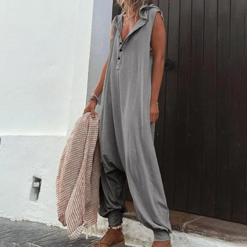 High Quality 2023 Spring Autumn Casual Women's Fashion Cotton Overalls Bohemian Stripe Casual Overalls