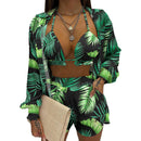 the BIKINI PARTY - Summer Beach Fashion Spring Sling Tops Long Shirt Short Pants 3-Piece Sets for Women