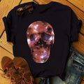 Women&#39;s T-shirt Harajuku Skull Deer Camouflage Burlap Turban T-shirt Clothes Short Sleeve Graphic T-shirt Tops in the Woods