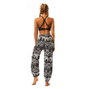 the AZTEC BOHO - Hippie Harem Soft Bloomer Sports Dance Boho Jogger Pants with Pockets